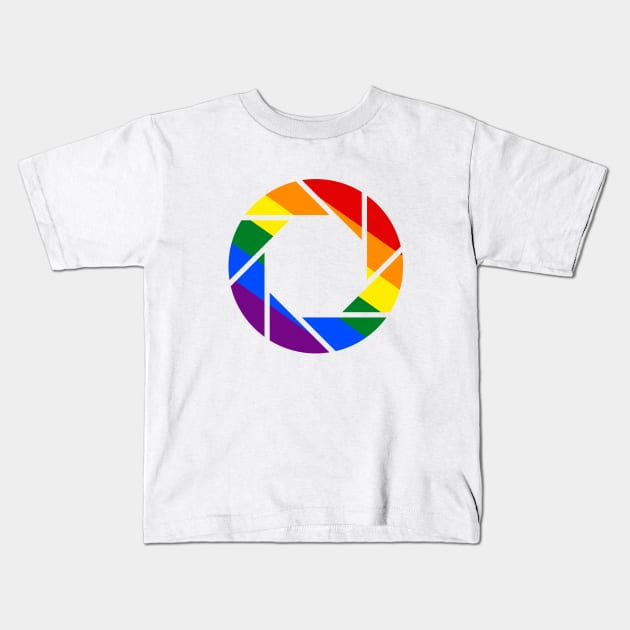 Pride Aperture Kids T-Shirt by PhotoPunk